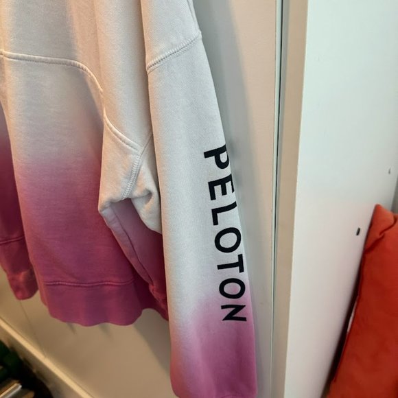 COPY - Peloton Cropped Pink Ombre Sweater - Picture 2 of 4